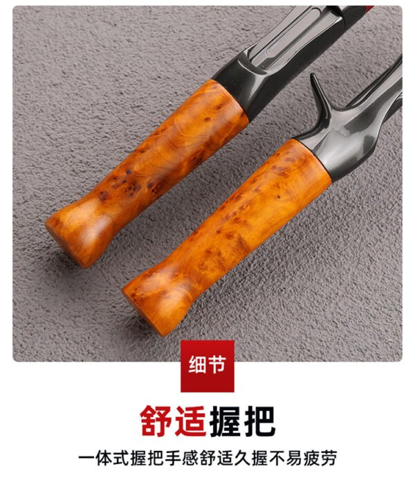 Red Solid Wood 4-Section Rod - Image 8