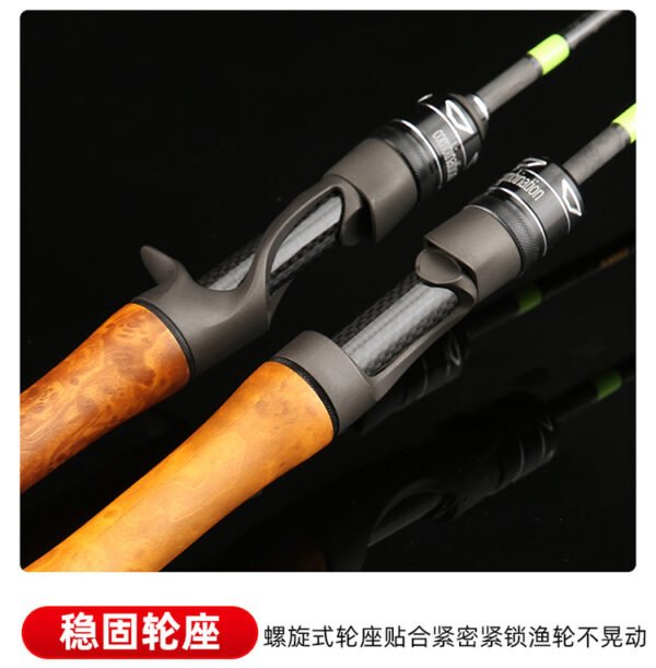 Wood-Imitation 4-Section Rod - Image 4